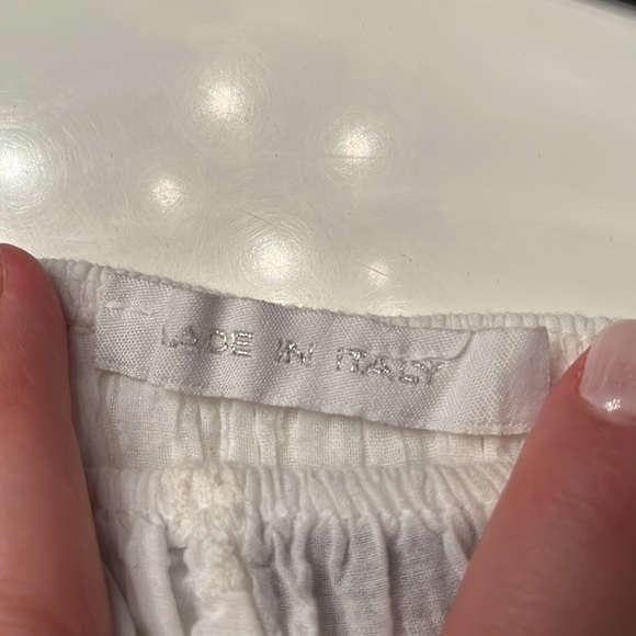 Italian off the shoulder white bandeau top - Picture 4 of 5